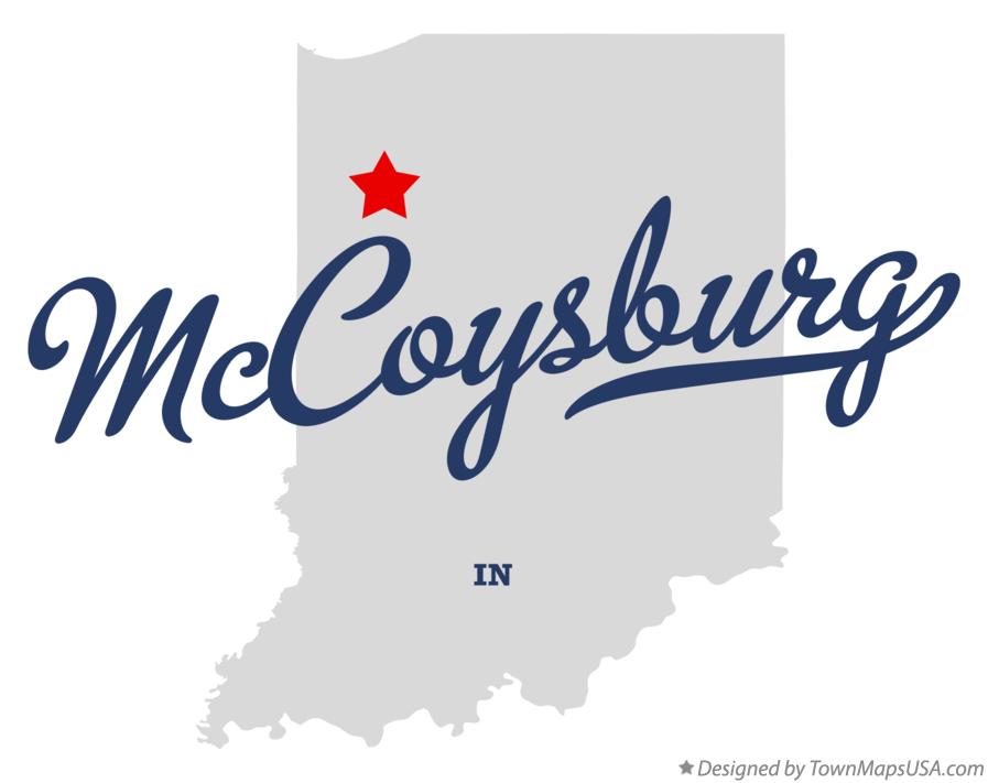 Map of McCoysburg Indiana IN