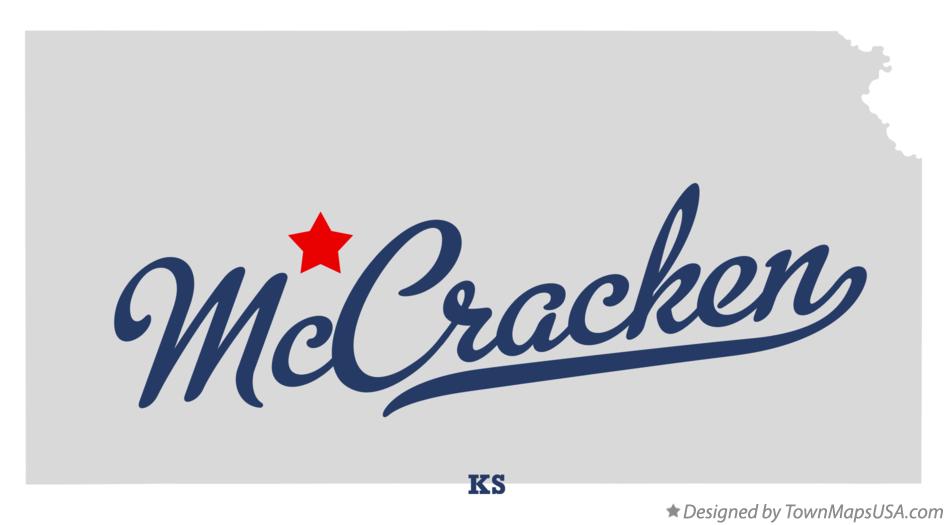 Map of McCracken Kansas KS