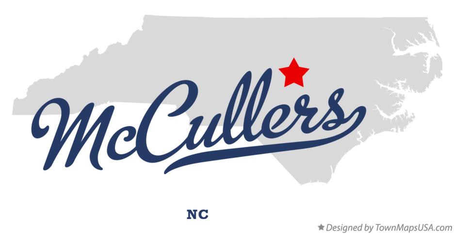 Map of McCullers North Carolina NC