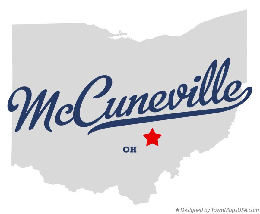 Map of McCuneville Ohio OH