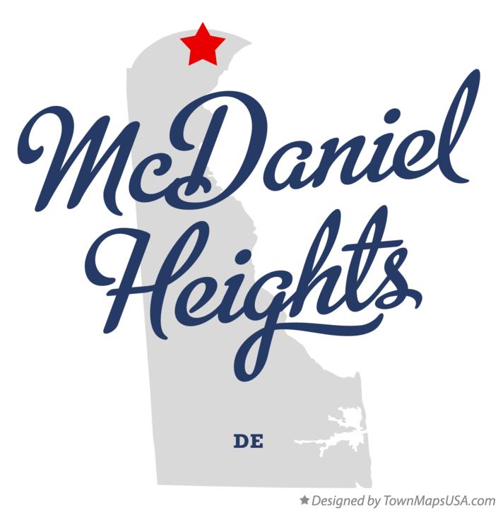 Map of McDaniel Heights Delaware DE