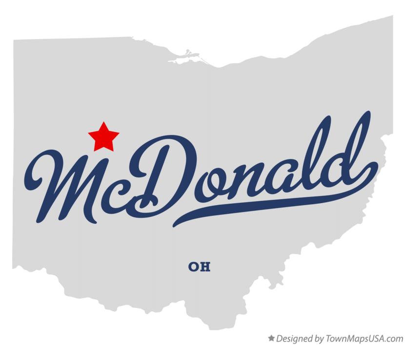Map of McDonald Ohio OH