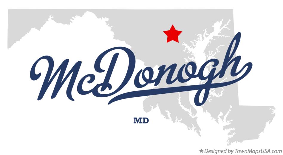 Map of McDonogh Maryland MD