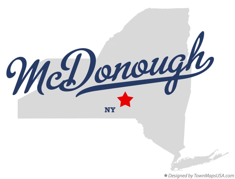 Map of McDonough New York NY