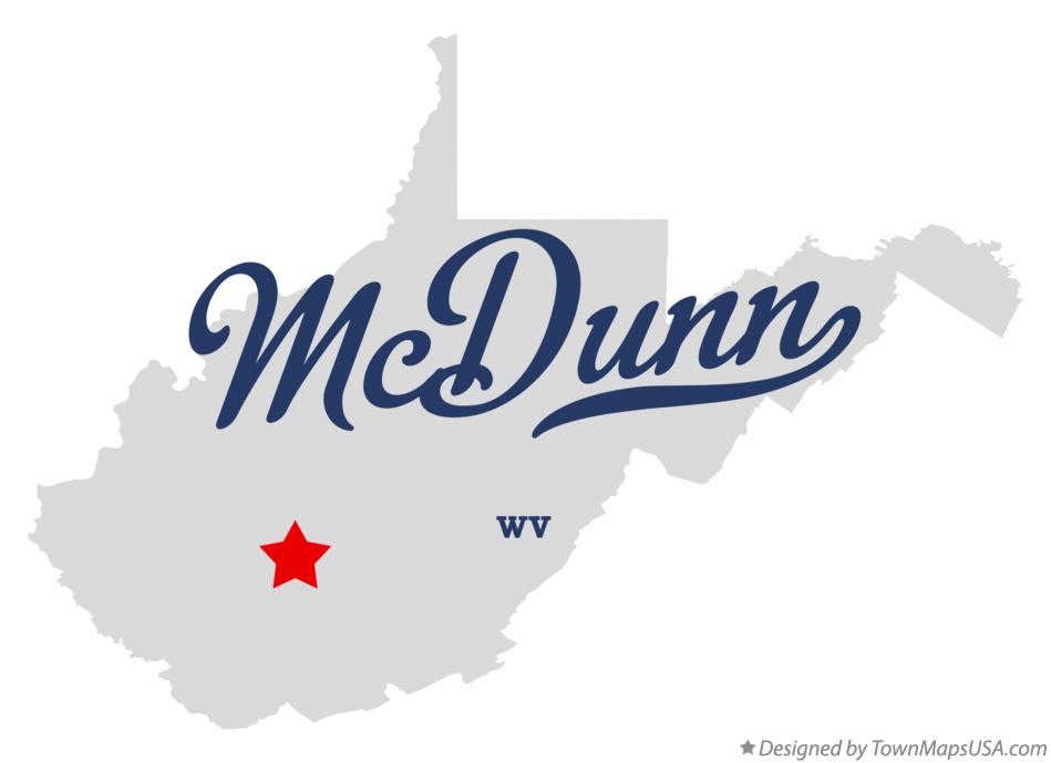 Map of McDunn West Virginia WV
