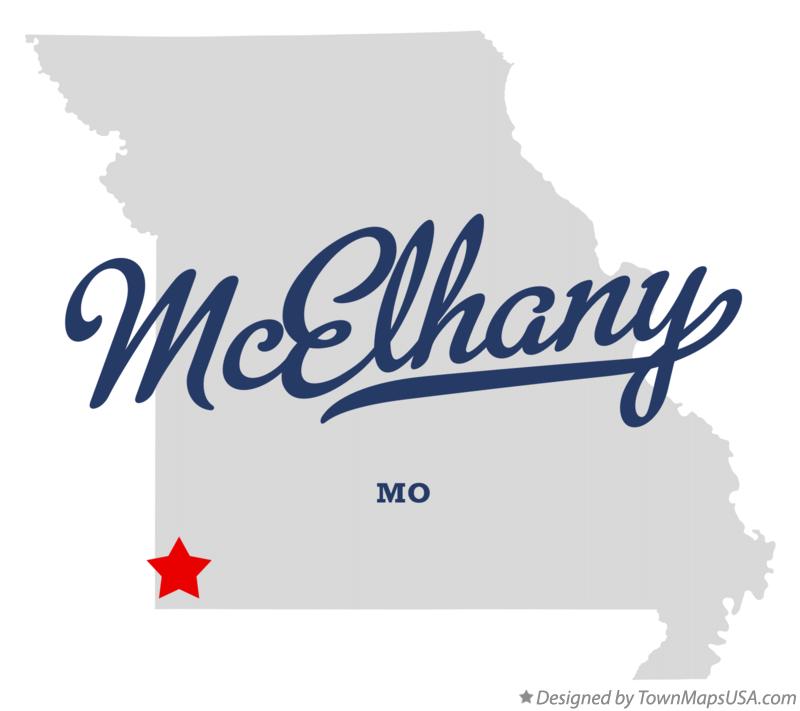Map of McElhany Missouri MO
