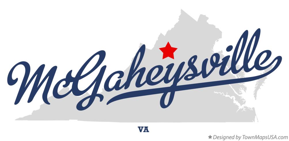 Map of McGaheysville Virginia VA