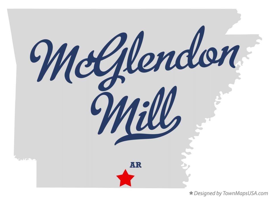 Map of McGlendon Mill Arkansas AR