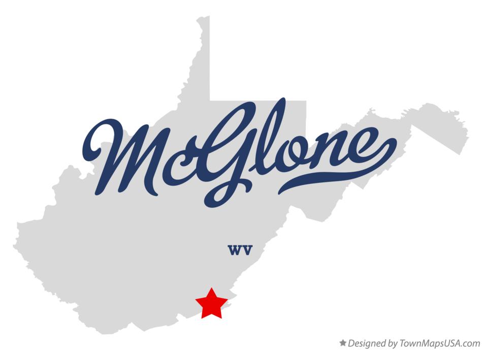 Map of McGlone West Virginia WV