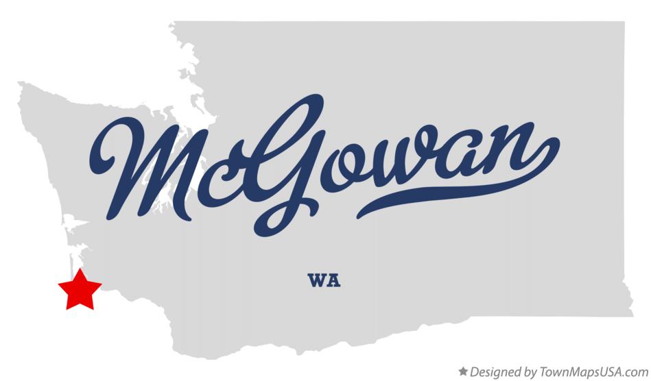 Map of McGowan Washington WA