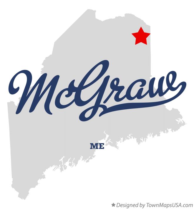 Map of McGraw Maine ME