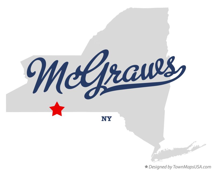 Map of McGraws New York NY