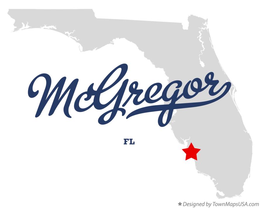 Map of McGregor Florida FL