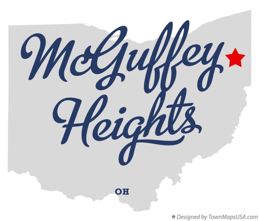 Map of McGuffey Heights Ohio OH