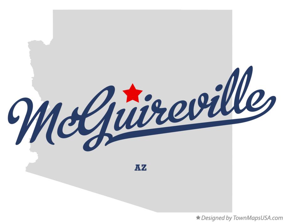 Map of McGuireville Arizona AZ