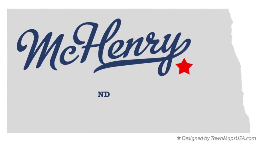Map of McHenry North Dakota ND