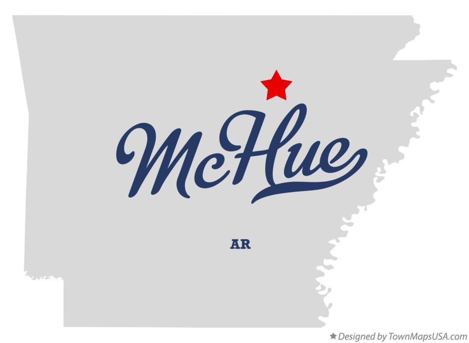 Map of McHue Arkansas AR