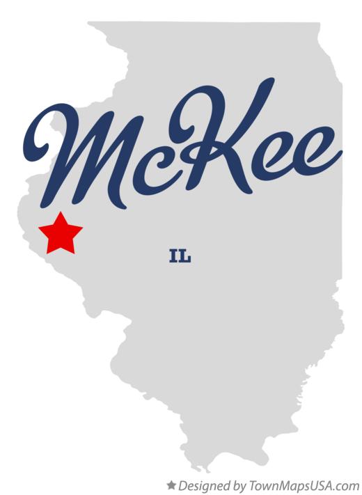 Map of McKee Illinois IL