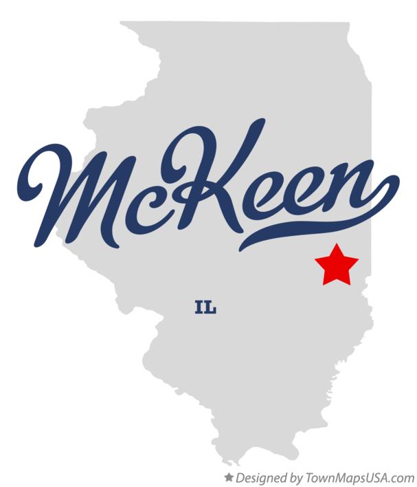 Map of McKeen Illinois IL