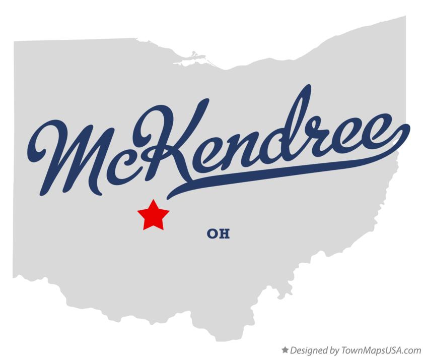 Map of McKendree Ohio OH