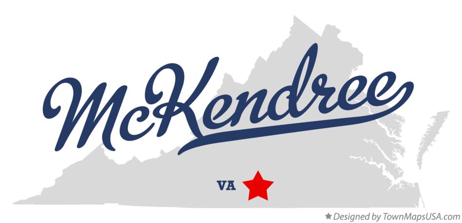 Map of McKendree Virginia VA