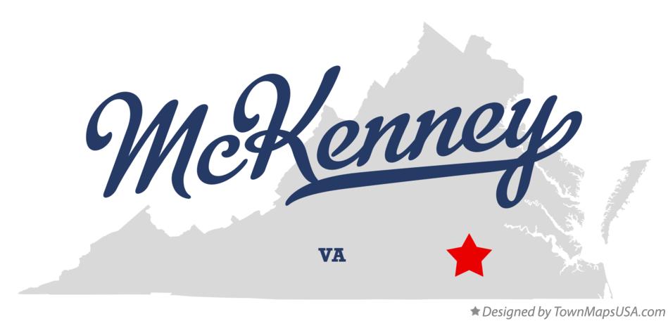 Map of McKenney Virginia VA