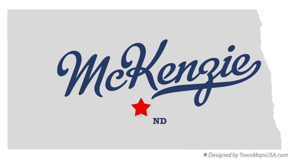 Map of McKenzie North Dakota ND