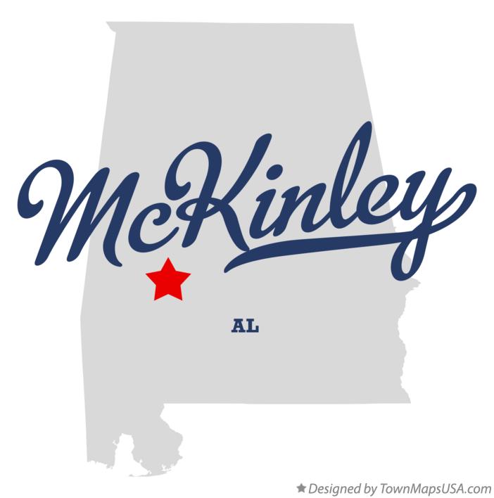 Map of McKinley Alabama AL