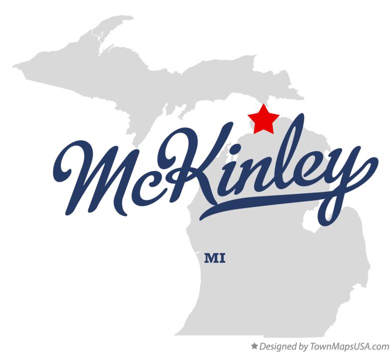 Map of McKinley Michigan MI