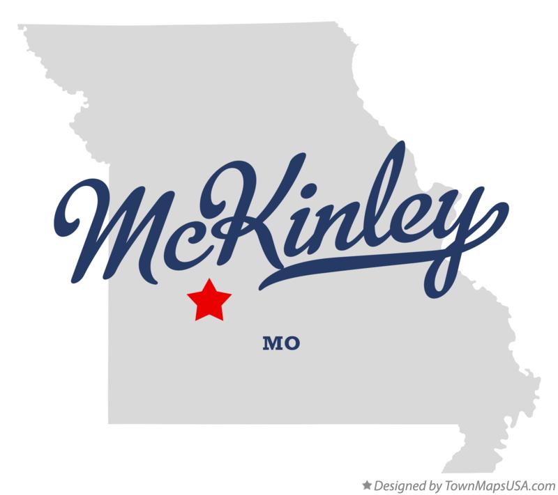 Map of McKinley Missouri MO