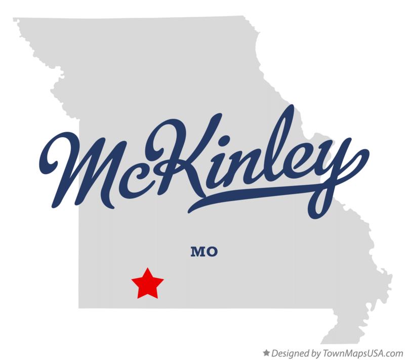 Map of McKinley Missouri MO