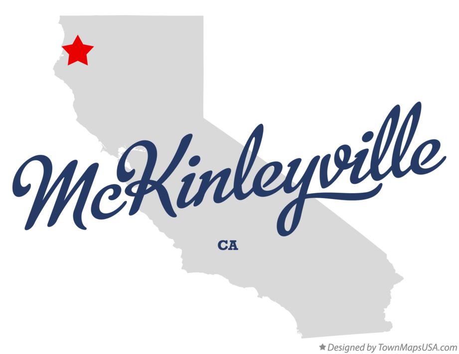 Map of McKinleyville California CA