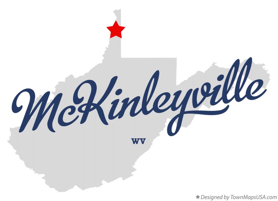 Map of McKinleyville West Virginia WV