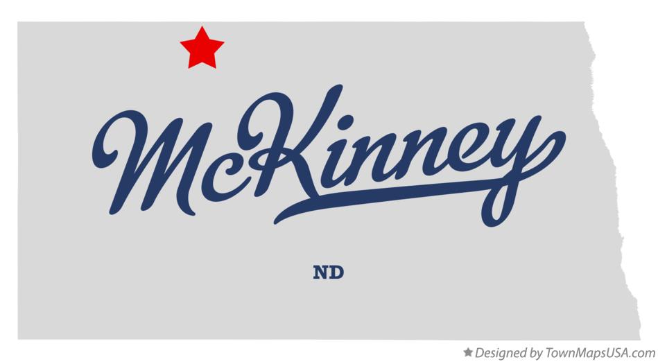 Map of McKinney North Dakota ND