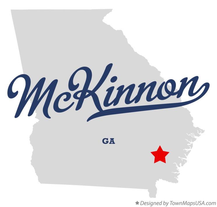 Map of McKinnon Georgia GA