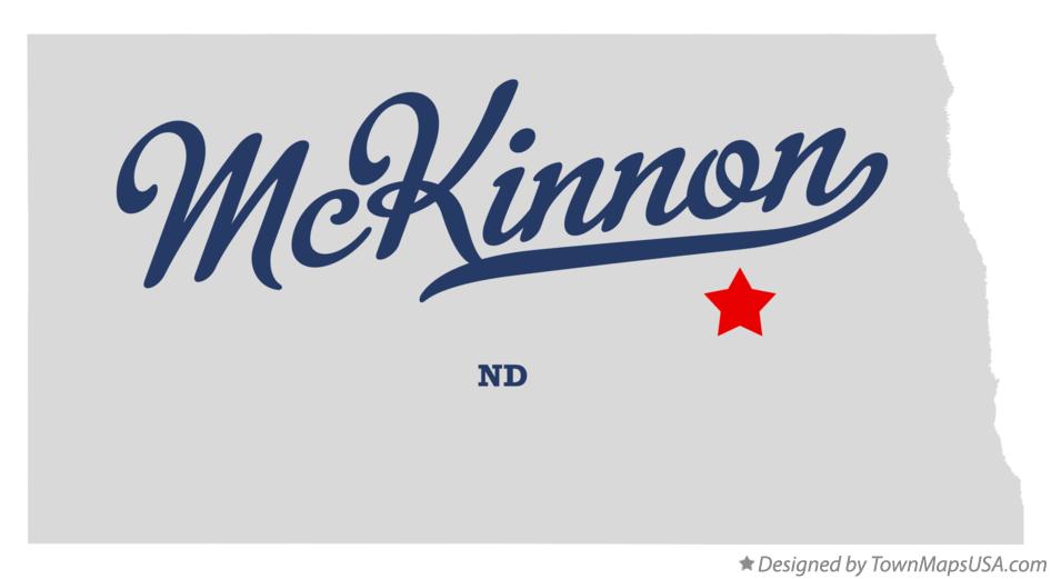 Map of McKinnon North Dakota ND