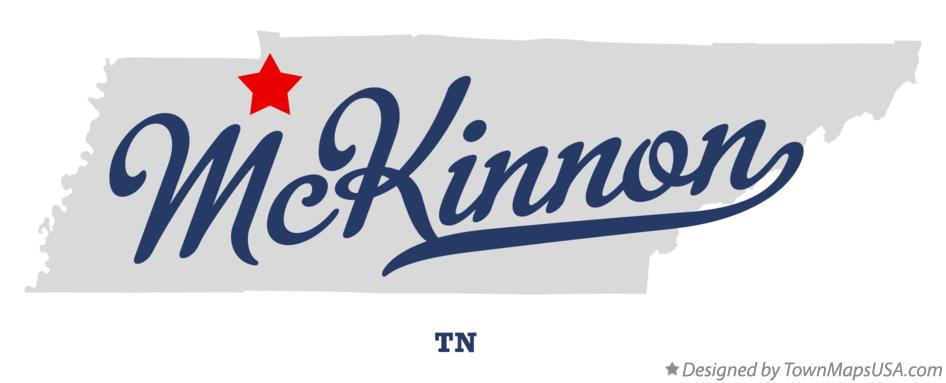 Map of McKinnon Tennessee TN