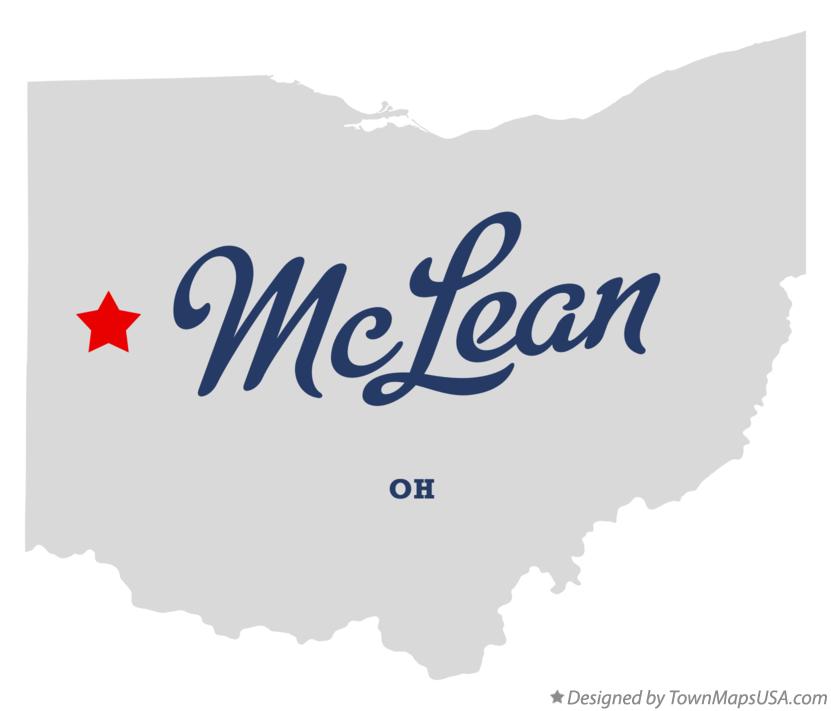 Map of McLean Ohio OH