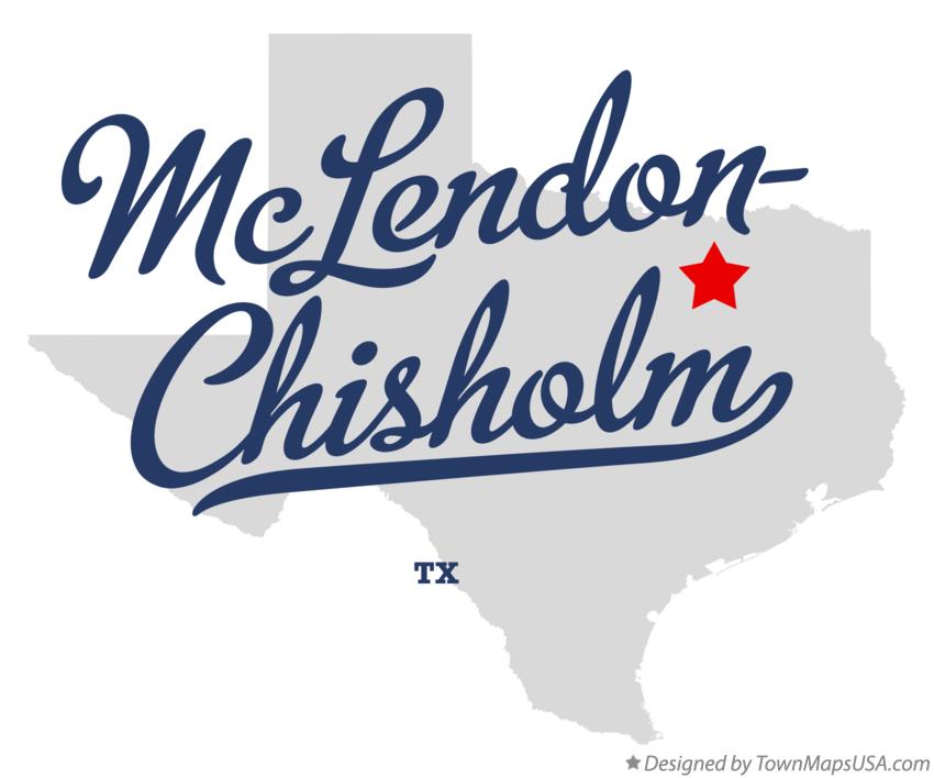 Map of McLendon-Chisholm Texas TX