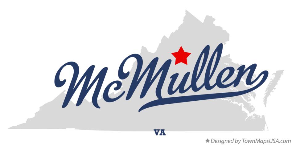 Map of McMullen Virginia VA