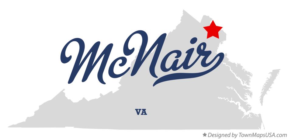 Map of McNair Virginia VA