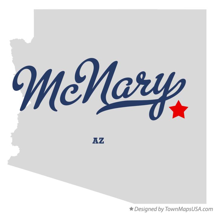 Map of McNary Arizona AZ