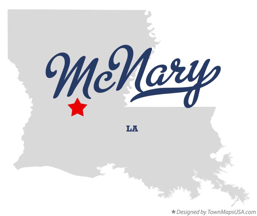 Map of McNary Louisiana LA