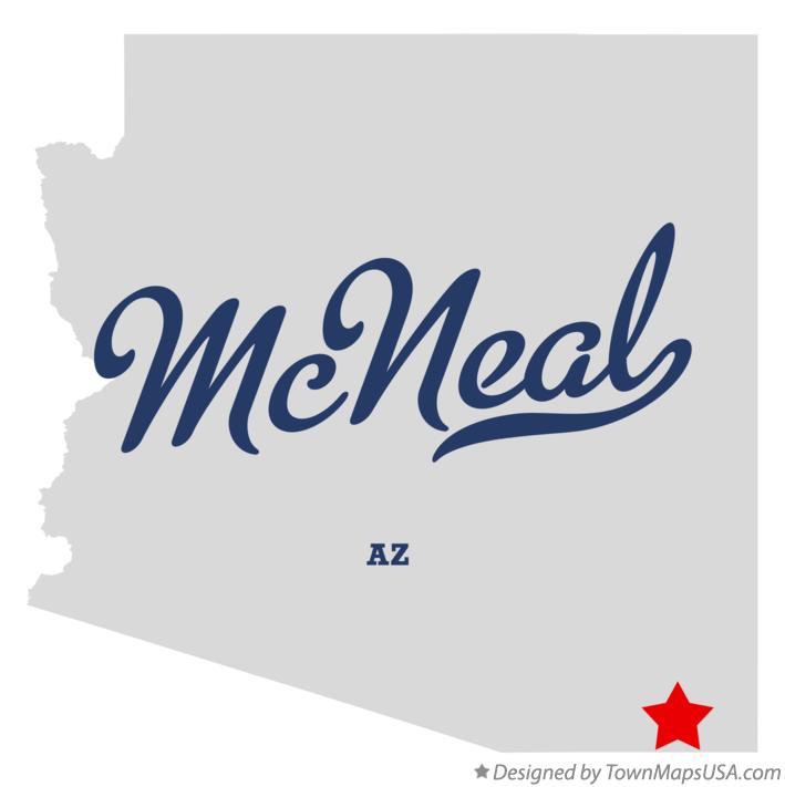 Map of McNeal Arizona AZ