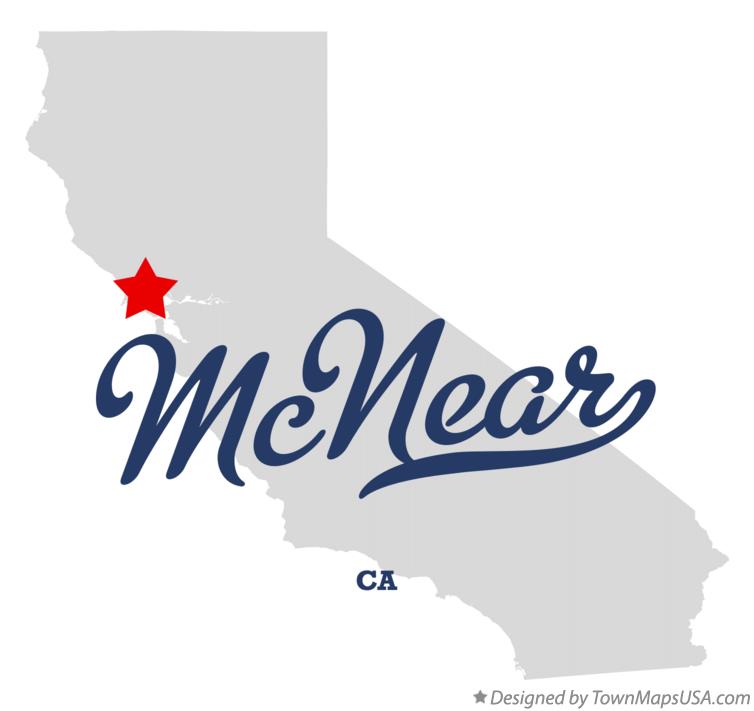 Map of McNear California CA