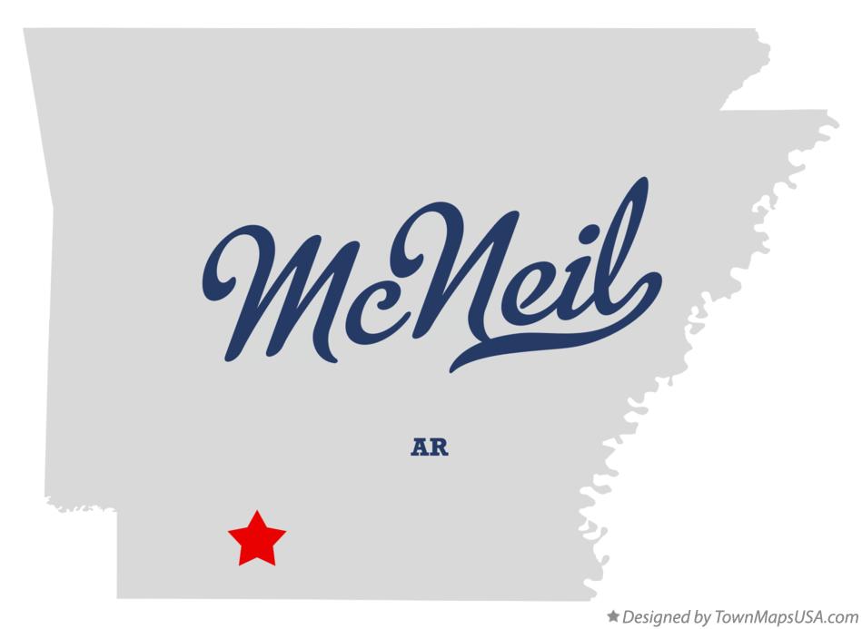 Map of McNeil Arkansas AR