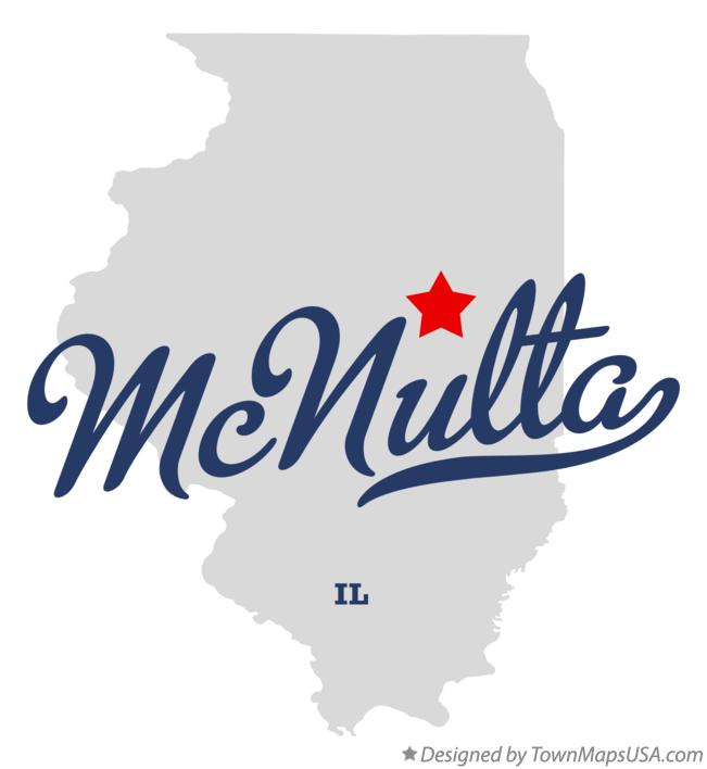 Map of McNulta Illinois IL