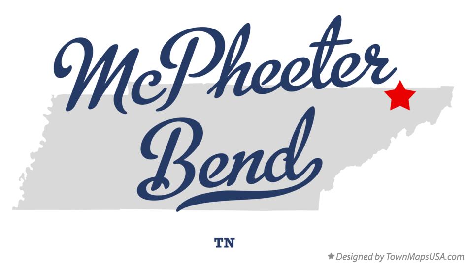 Map of McPheeter Bend Tennessee TN