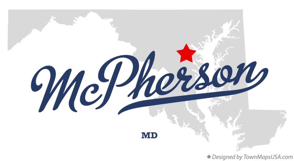 Map of McPherson Maryland MD