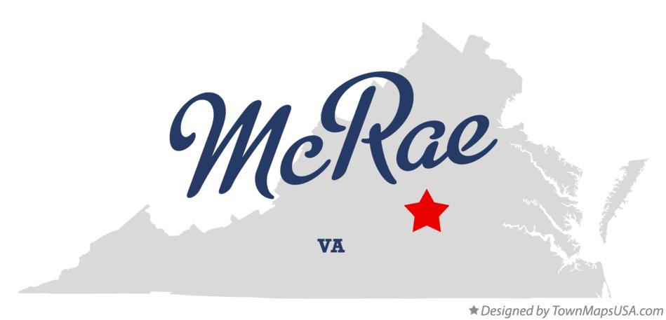 Map of McRae Virginia VA
